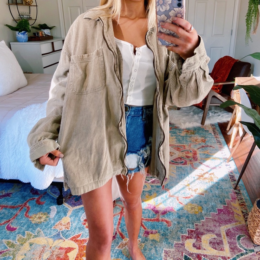 pale mocha corduroy jacket